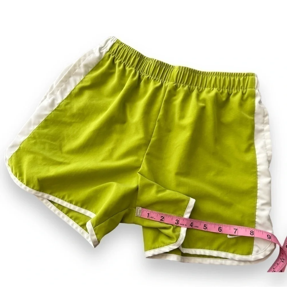NIKE Lime Green and White Active Shorts | Size Small - Picture 4 of 6